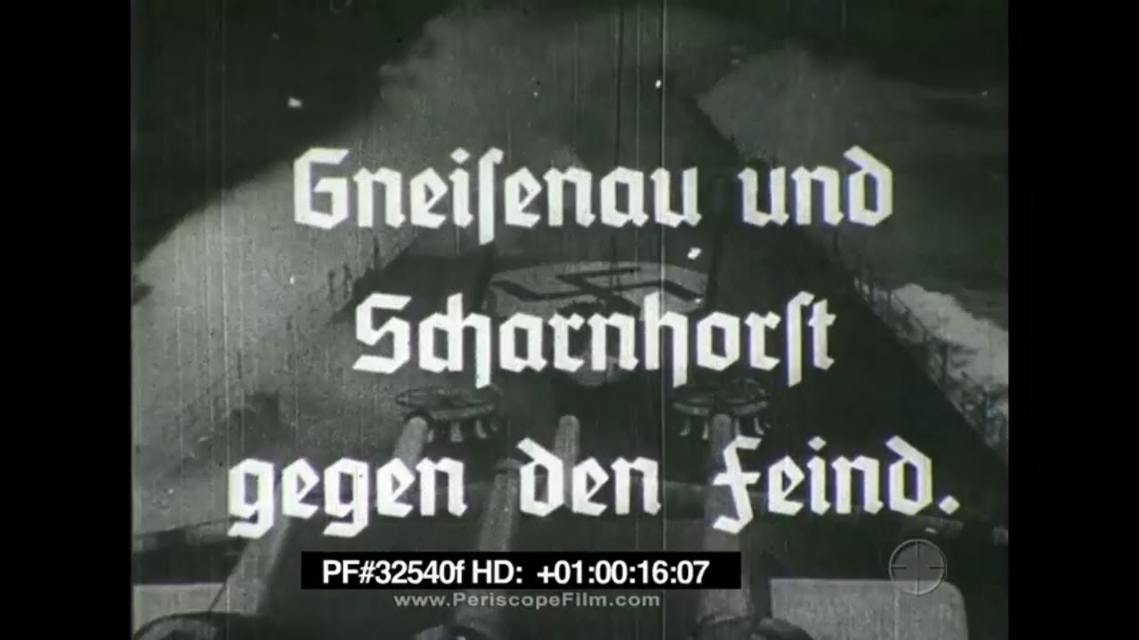 SMS GNEISENAU AND SMS SCHARNHORST BATTLE BRITISH FLEET 1941  