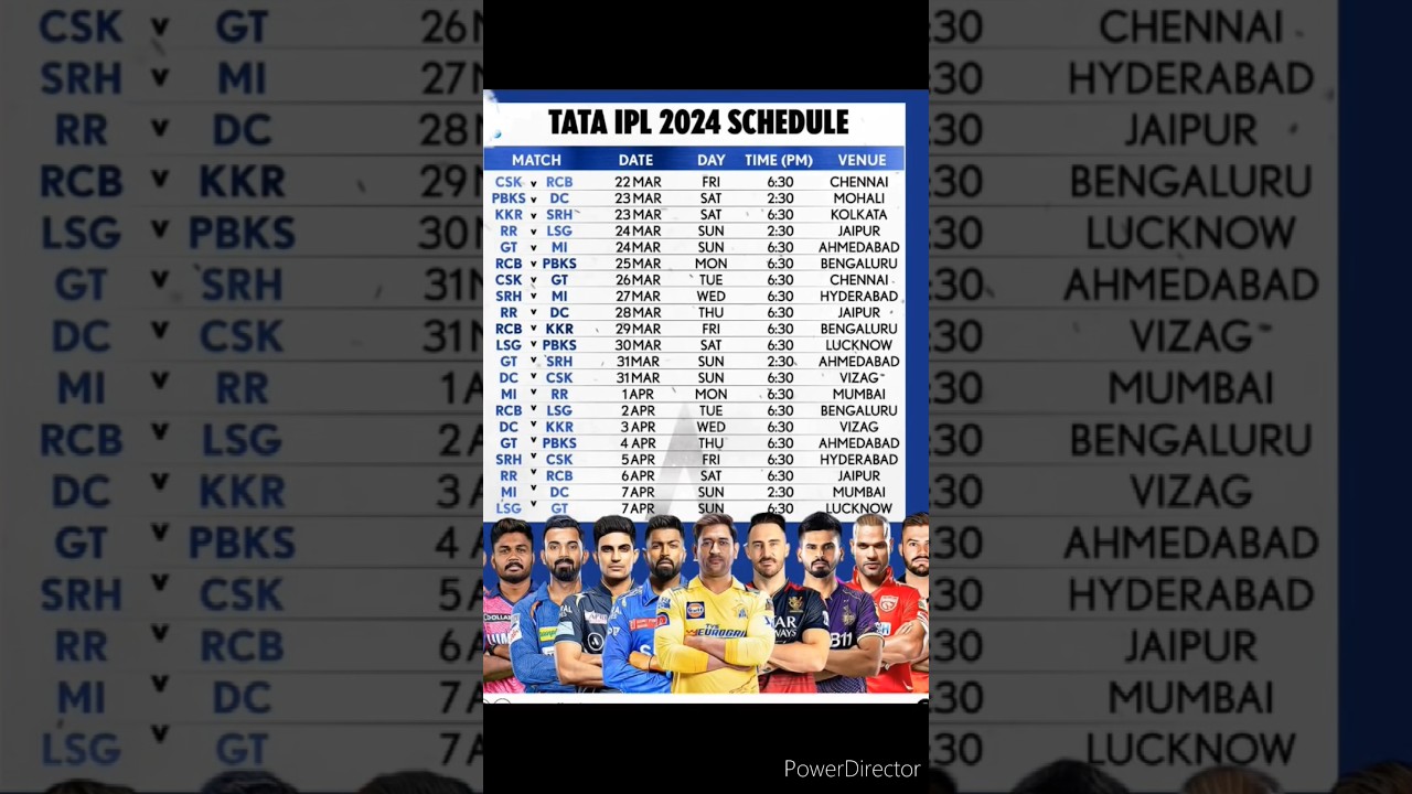ipl 2024 schedule|| IPL 2024 kaa schedule #ipl2023 #ipl2024 #shorts #cricket #trending