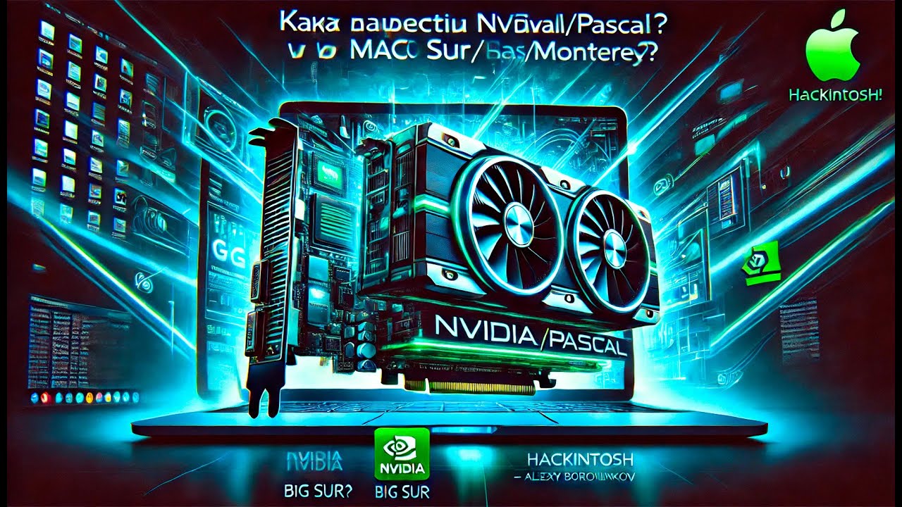 КАК ЗАВЕСТИ NVIDIA MAXWELL/PASCAL В MACOS BIG SUR/MONTEREY? РАБОТАЕТ! HACKINTOSH - ALEXEY BORONENKOV