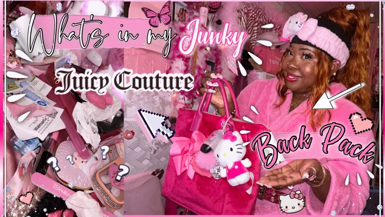 What’s in my JUNKY Juicy Couture Bag| what’s in my purse, girly purse essentials