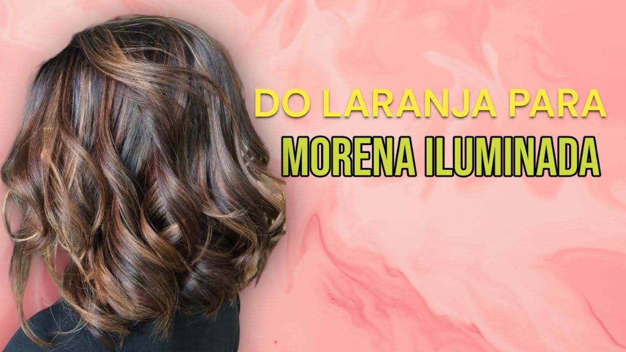 DESCOLORIU LARANJA? VEJA AS CORES #cabelo #morena #cabeleireiro