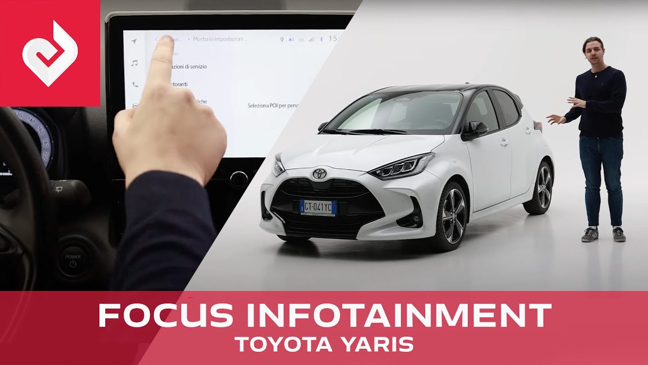 Tutorial Infotainment Toyota Yaris 2025 - come si usa, funzioni. La guida