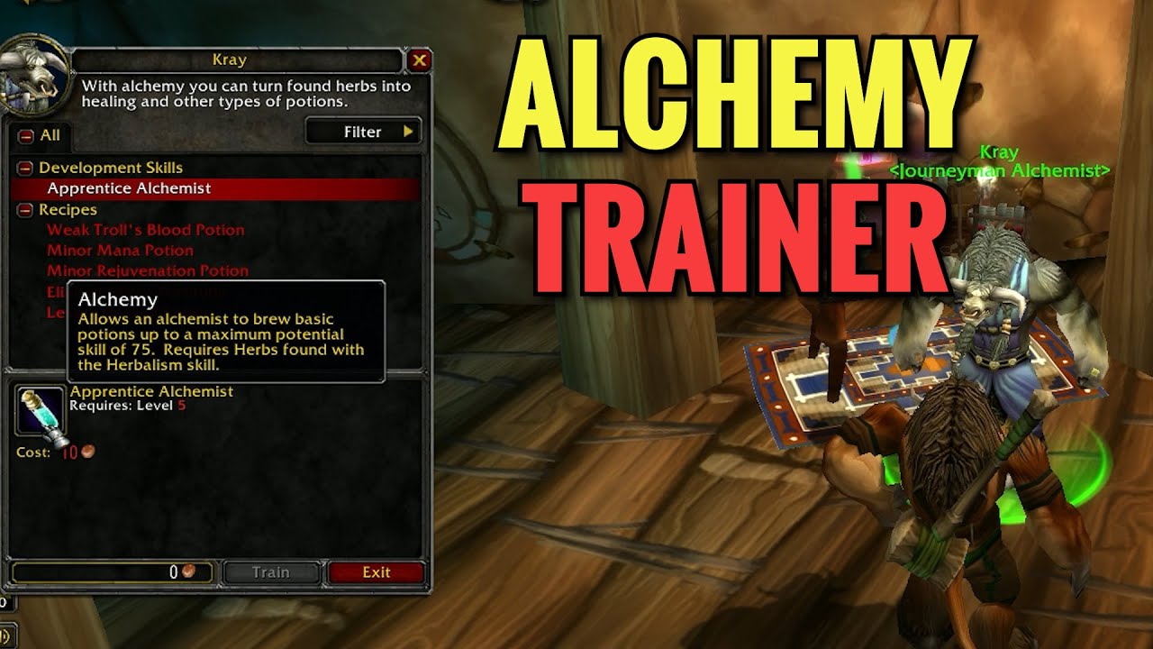 Thunder Bluff Alchemy Trainer Location (WoW Classic)