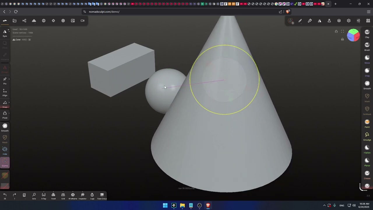 Nomad Sculpt Gizmo - How To Move Scale Rotate Objects