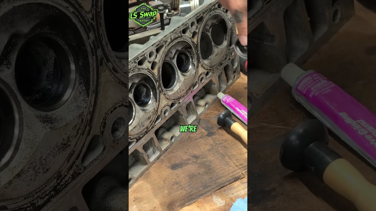 Lapping some valves on the LS head!!