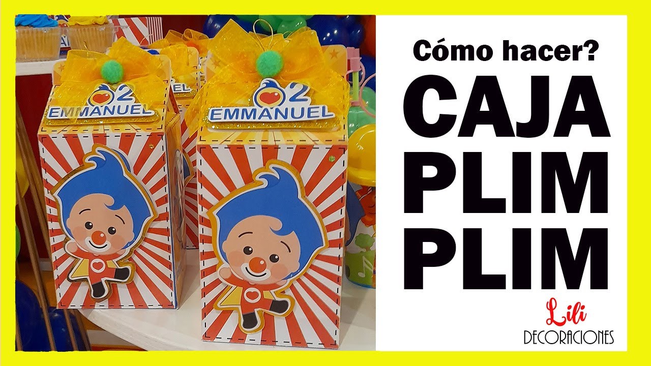 CÓMO HACER CAJAS DE DULCES PLIM PLIM