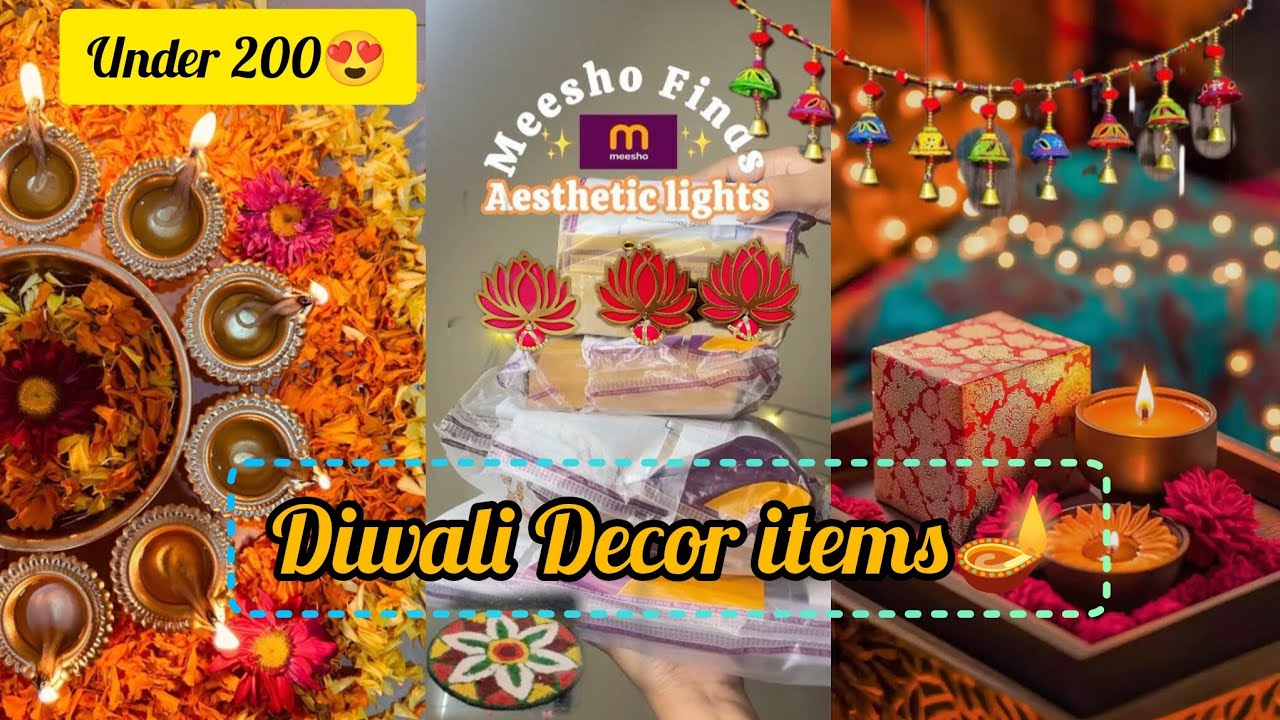 *Diwali Decor* 🪔 haul from Meesho ❤️ | Under budget of Rs 200😍 | Festive special | #trending #shorts