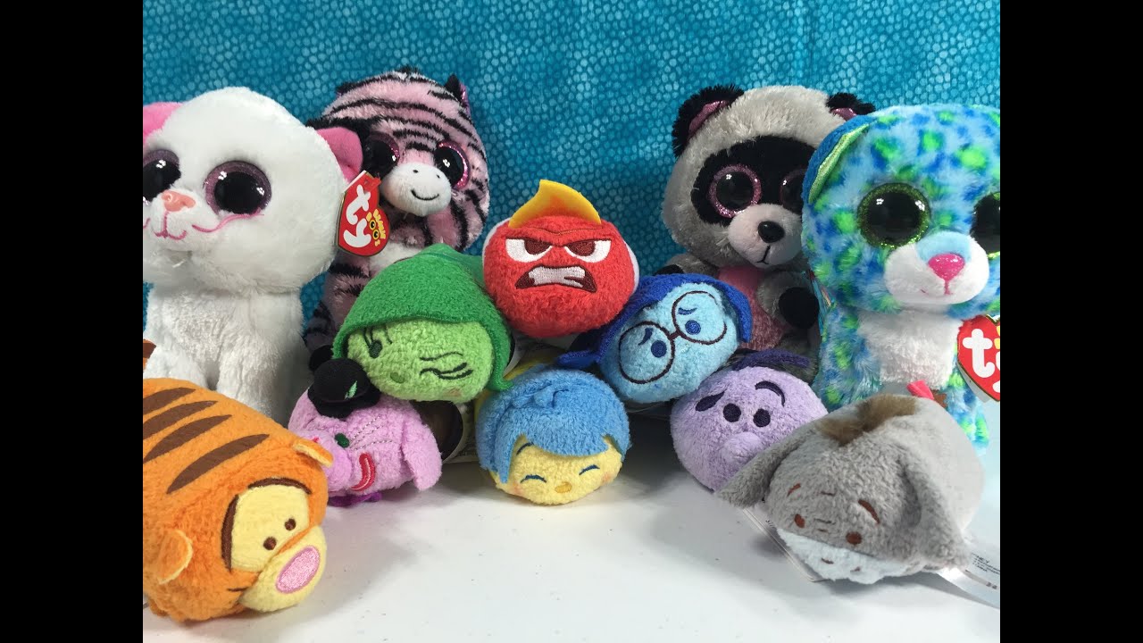 Disney Tsum Tsum Inside Out Exclusives Plus New TY Beanie Boos Plush Toy Review