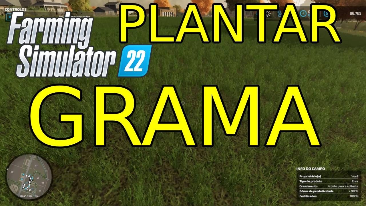 Como plantar grama no Farming Simulator 22