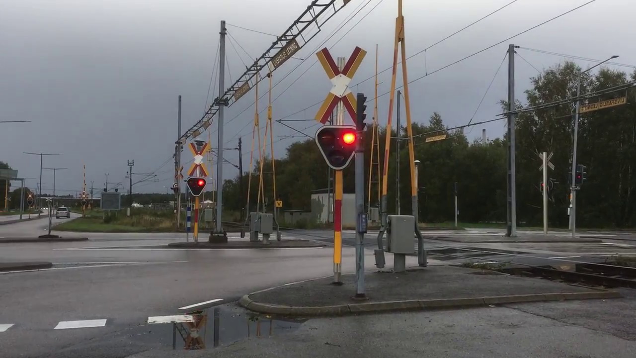 Level Crossing, Industrivägen, Stenungsund, Bohuslän, Sweden