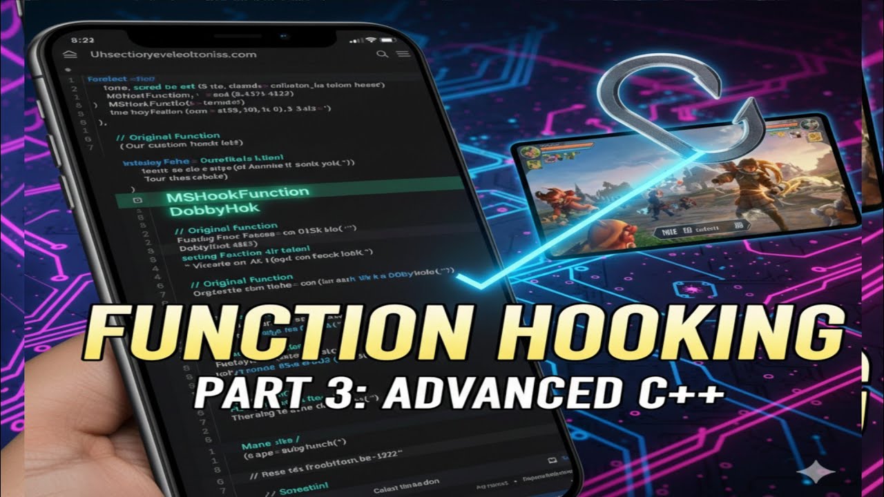 Mod Menu Tutorial #3: Function Hooking Explained | Normal C++ Hooking Guide for Android | Education