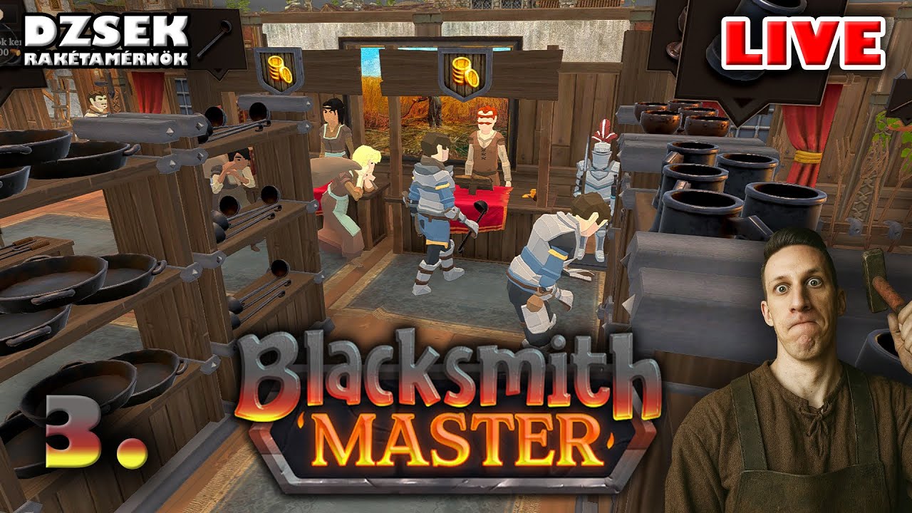 🔴 Blacksmith Master - 3. Rész - Réz, Ezüst, Agyag, Stb... Új termékek egymás hegyén-hátán!