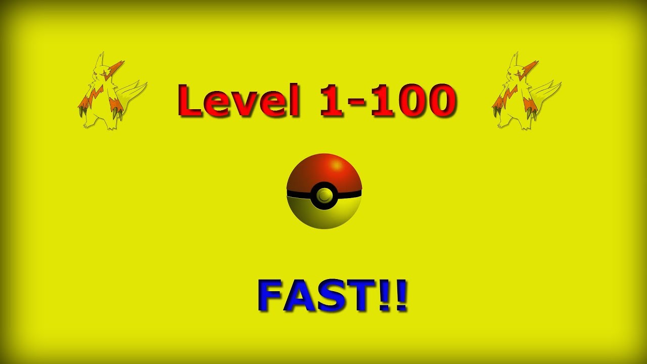 Pokemon Black & White: Level 1-100 FAST!!