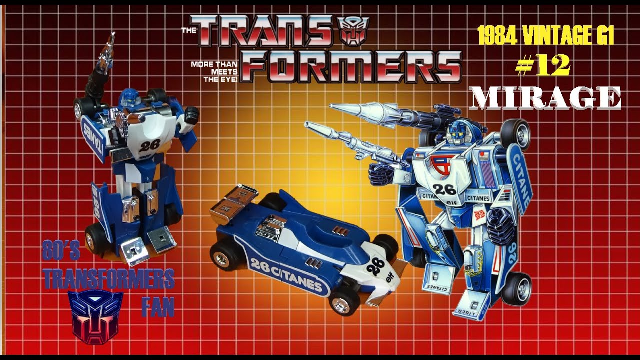 TRANSFORMERS G1 AUTOBOT MIRAGE VINTAGE TOY REVIEW