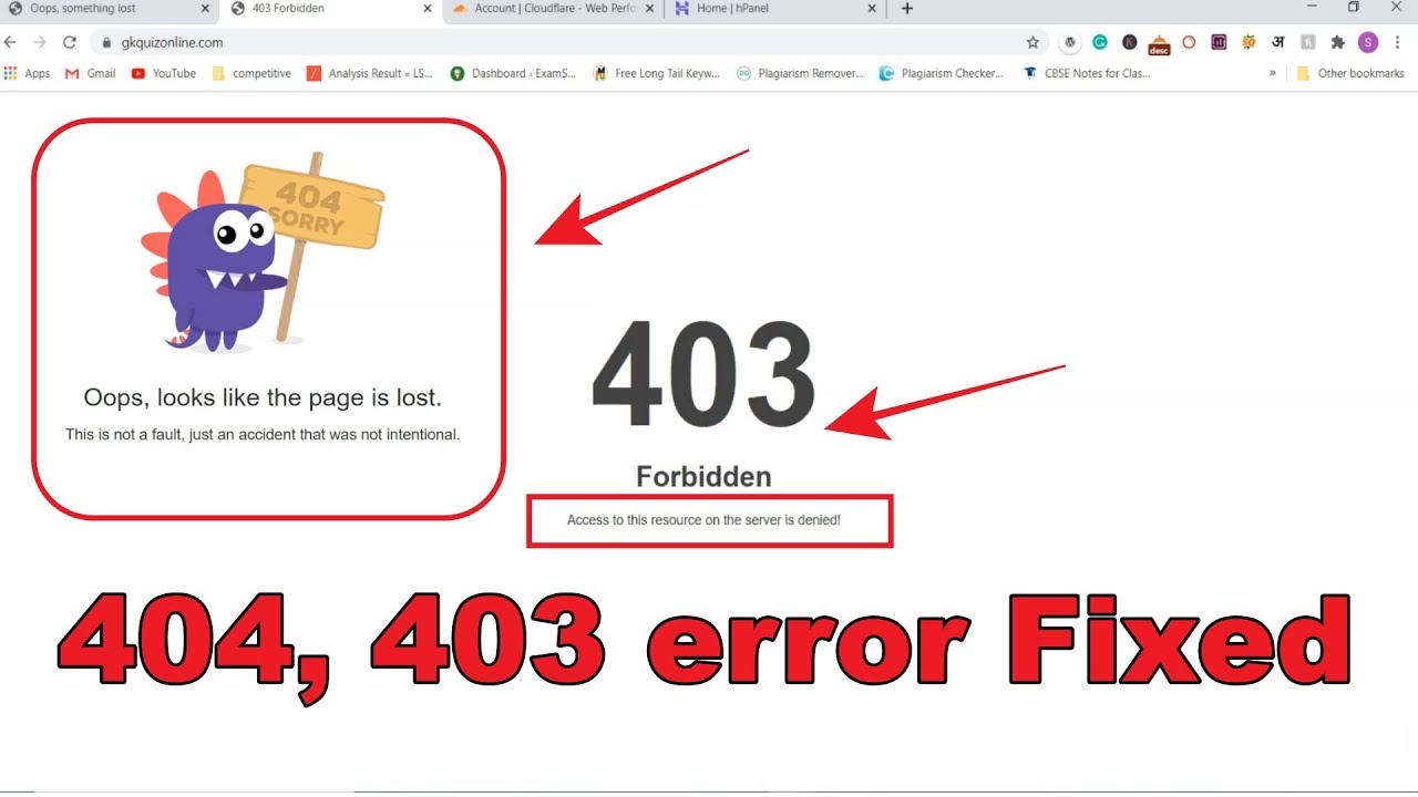 How to Solve the 404, 403 Forbidden Error Wordpress?Access to this resource on the server is denied!