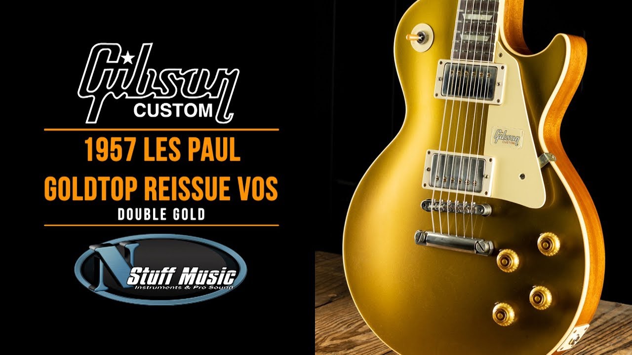 1957 Les Paul Goldtop Reissue VOS from Gibson - Double Gold - In-Depth Demo!