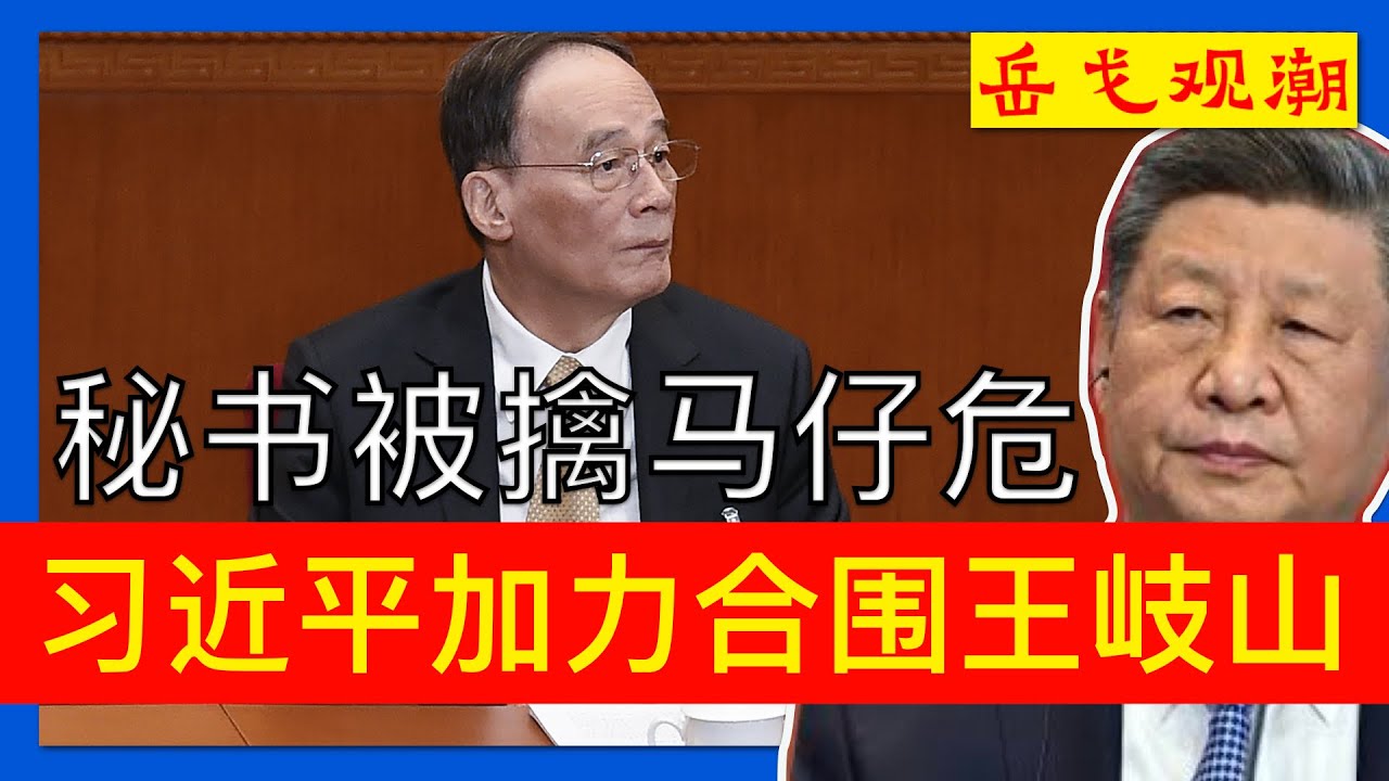 王岐山秘书突被抓，中纪委一名马仔也高危：习近平打狗不看主人的原因；温家宝、李瑞环、汪洋的旧部都落马，习近平向正国级释放强烈信号；李云泽虚惊，四川书记王骁晖不利消息多，两派力量搅乱中共官场