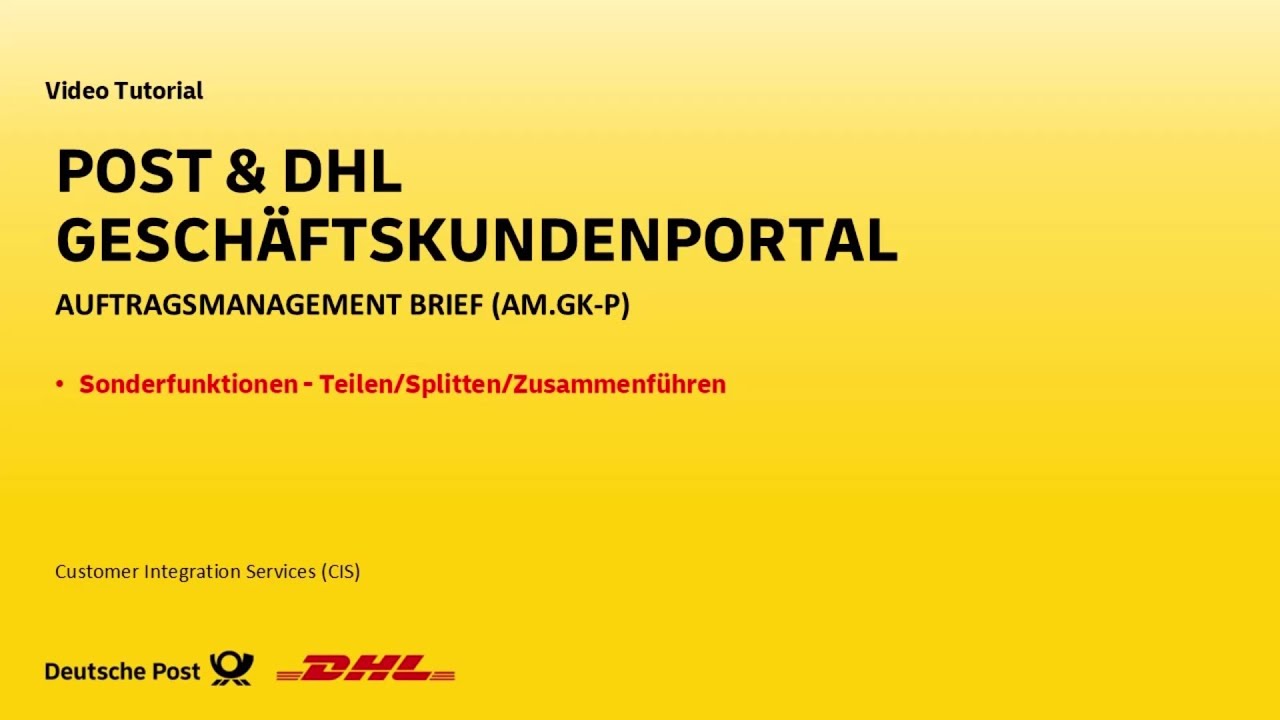 Dialogpost/ Postwurfspezial - Aufträge erstellen und bearbeiten