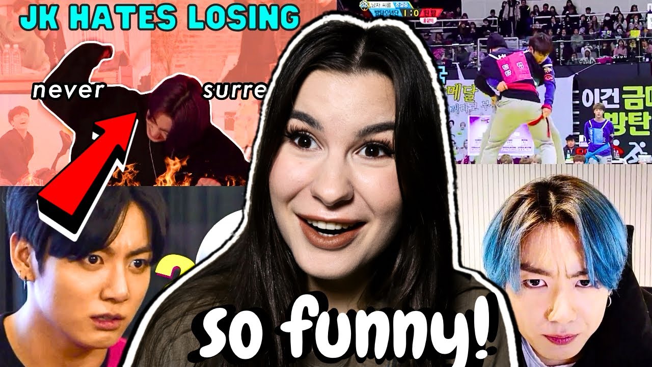 BTS Jungkook *hates* losing at anything | REACTION