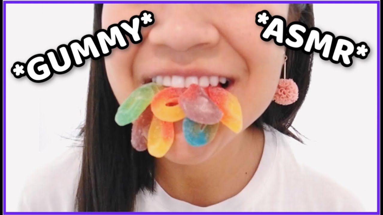 GUMMY ASMR EATING GUMMIES/  COMIENDO GOMITAS/CHEWY EATING SOUNDS/EATING JELLY~ASMRILYN