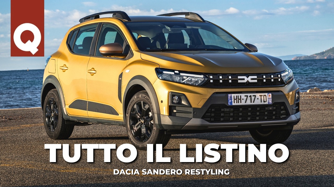 ALLESTIMENTI e PREZZI della Dacia Sandero 2026 | Stepway e Streetway, dalla BASE alla TOP