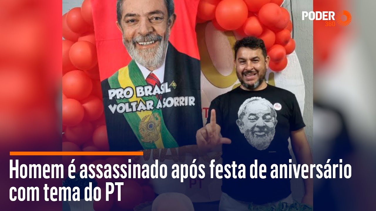 Homem é assassinado após festa de aniversário com tema do PT