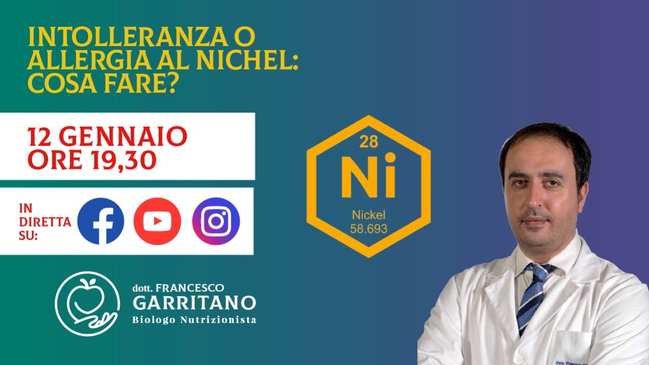 Intolleranza o allergia al nichel: cosa fare?