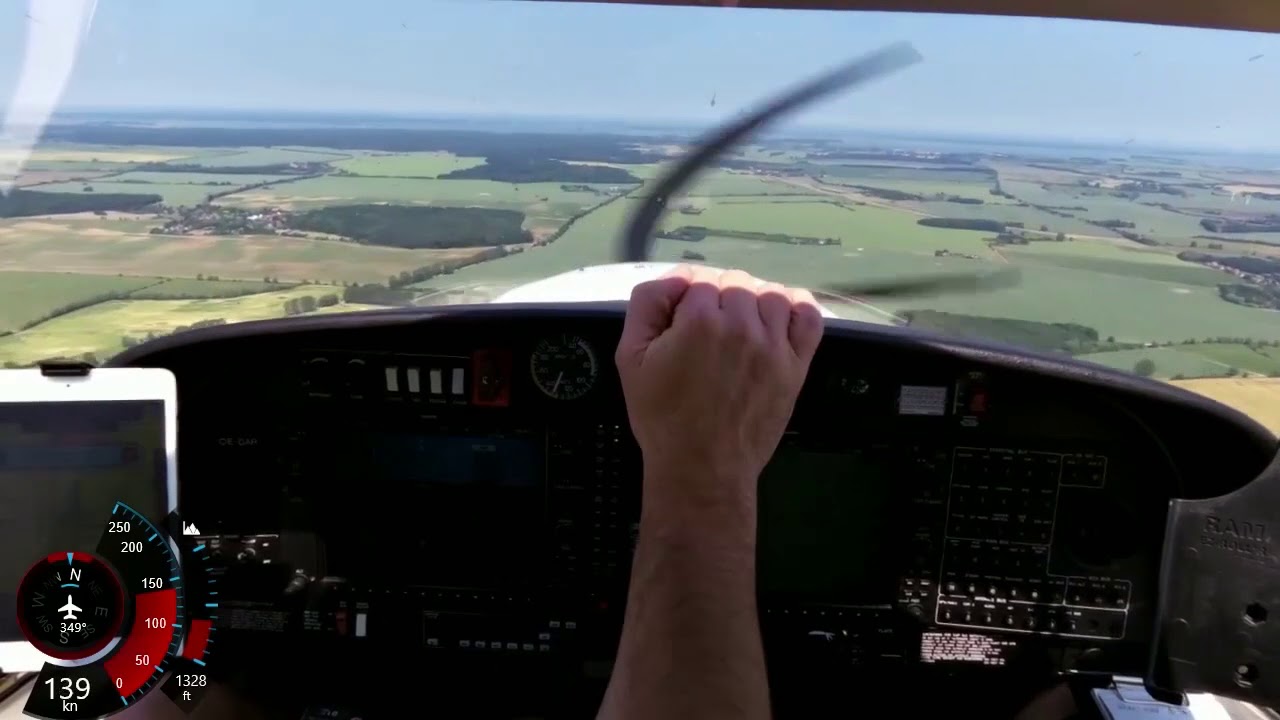 2018.06.08 5.Flight  EDAX Müritz Airpark - EDBH Barth