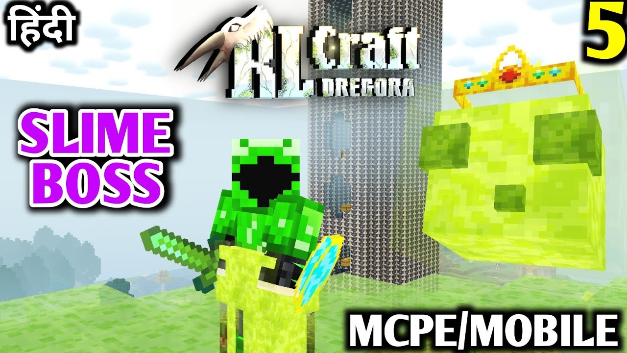 RS Craft Modpack - Kill Slime King Boss & Craft Earthron Armour | Rlcraft On Android| In Hindi