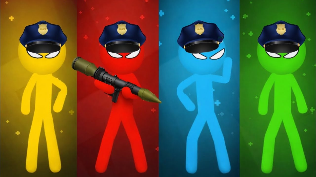 The Stickman MINIGAMES Random Gameplay - Stickman Party 1 2 3 4 Player #2