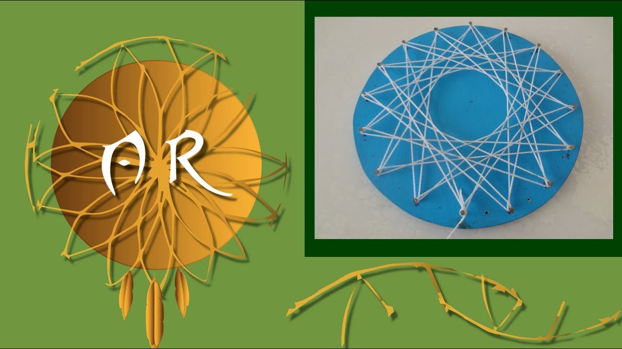 Arte com pregos - string art