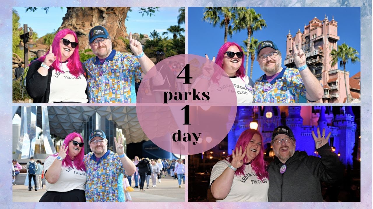 WALT DISNEY WORLD FOUR PARKS ONE DAY CHALLENGE! - Elyse Explosion