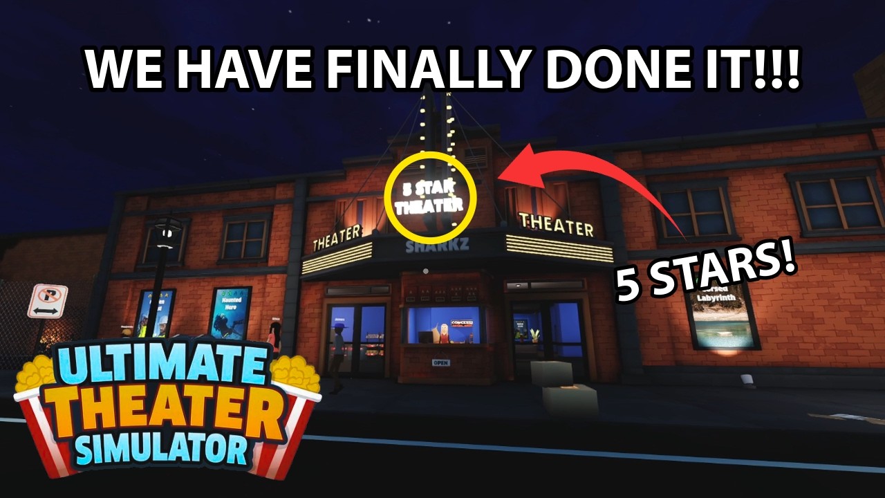 WE BECAME A 5 STAR THEATER!! (Theater Sim Episode 11)