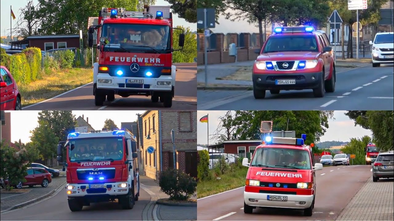 [Vegetationsbrände uvm.] || Freiwillige Feuerwehr Röblingen am See im Dauereinsatz || Einsatzfahrten