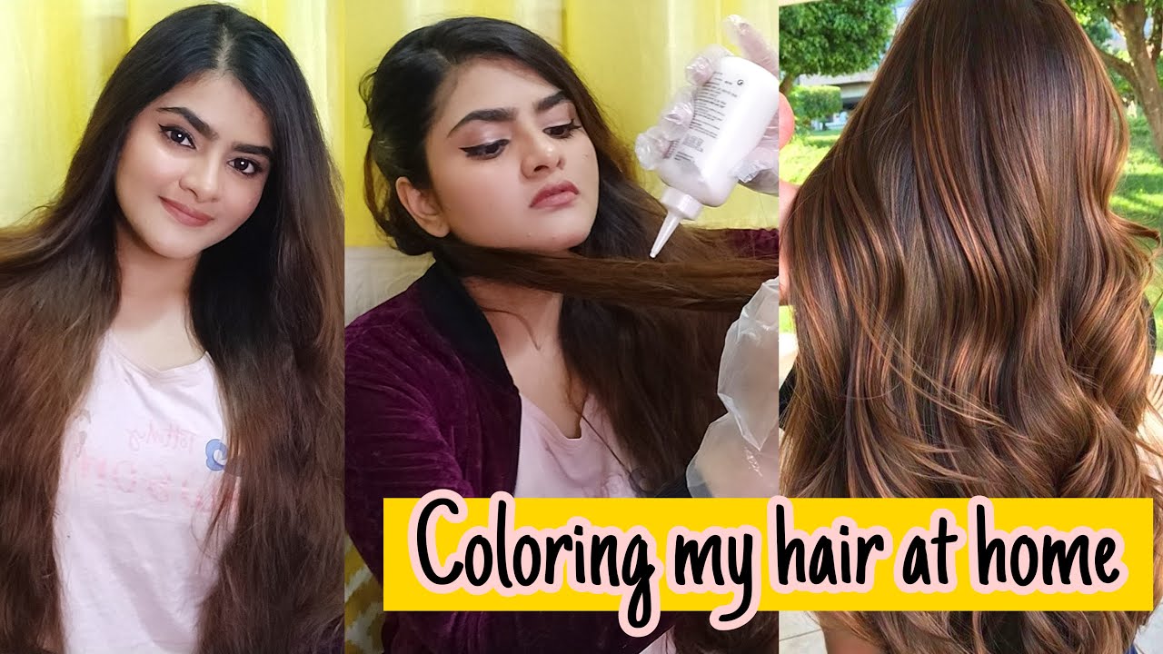 Coloring my hair at HOME | Ombre Hair Color | Loreal Paris Casting Creme gloss - Salted Caramel