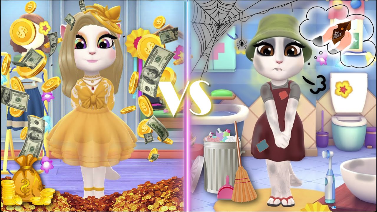 My talking Angela 2 | Rich Angela VS Poor Angela | cosplay