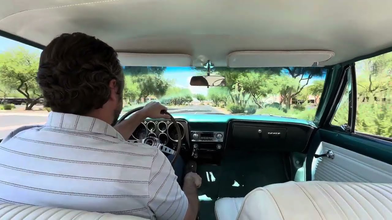 Driving Video Artesian Turquoise 1965 Chevrolet Corvair Corsa Coupe 4spd Cascio Motors
