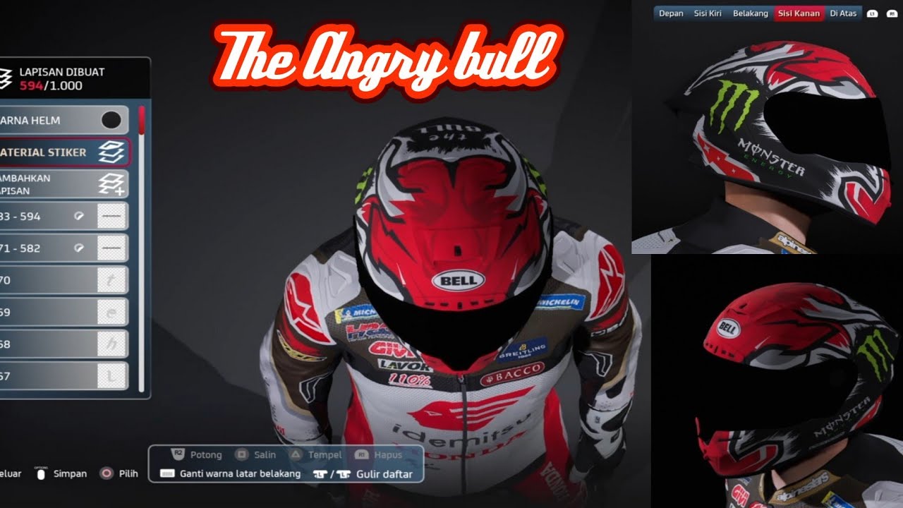 Helm editor #motogp22 #monsterEnergy #ps4 #part4