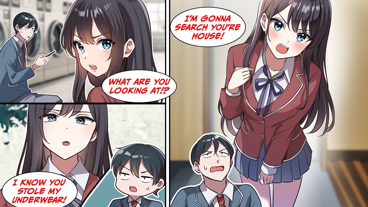 [Manga Dub] I ran into my classmate at the laundry mat, and she accused me of stealing her underwear