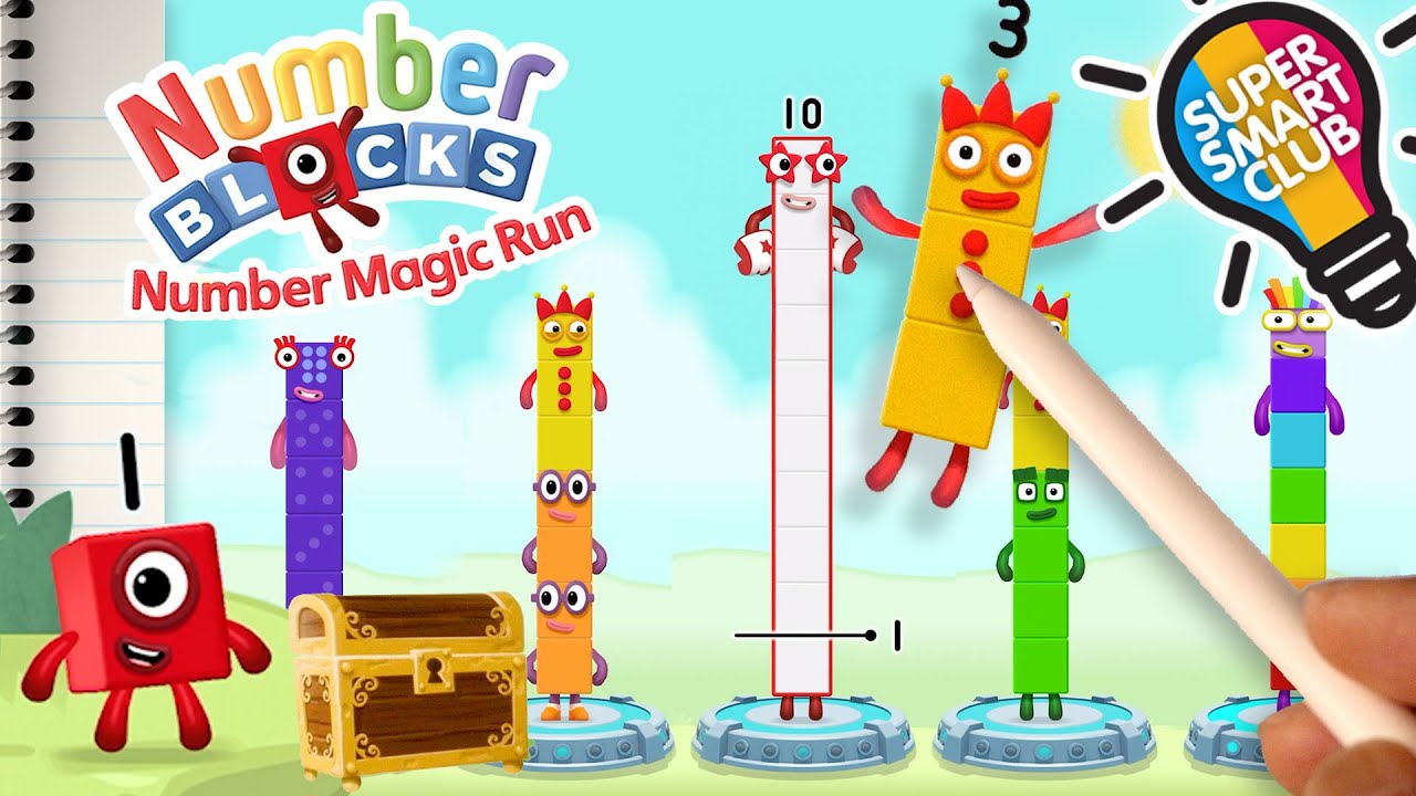 Numberblocks Explore Counting continues! Number Magic Run Part 2