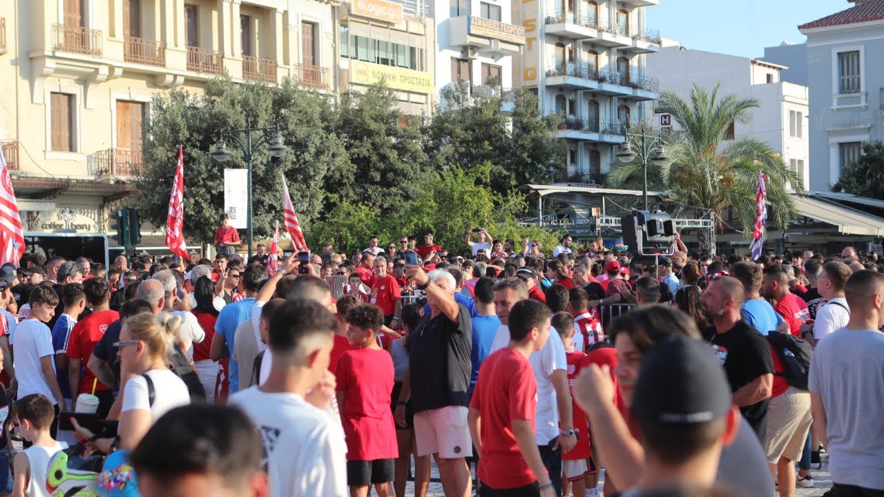 Η Πάτρα υποδέχθηκε τα δύο Ευρωπαϊκά τρόπαια του Ολυμπιακού​!