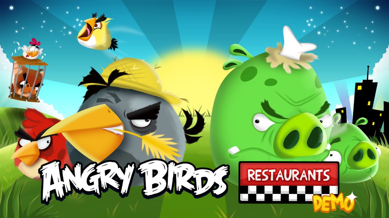 Angry Birds Restaurants Demo Gameplay