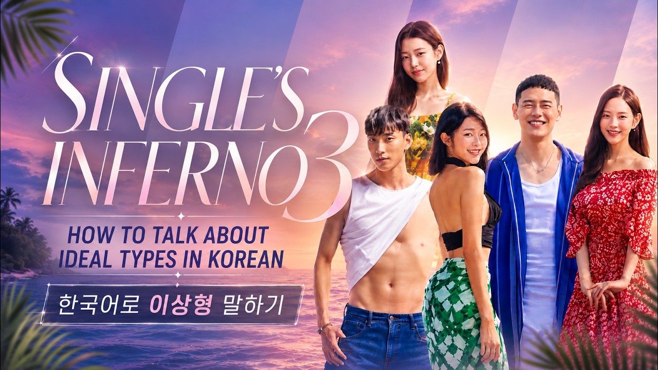 Single's Inferno 3 | Talking about Ideal Type in Korean | 솔로지옥 3 이상형 말하기 | Korean To Go 한국어 공부혜영