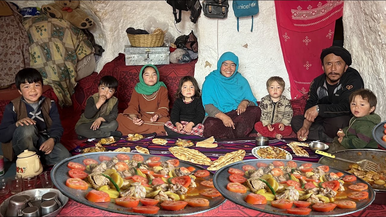 Cooking in Ancient Caves! The Real Life of a Family in Bamiyan’s Buddha Caves 🇦🇫