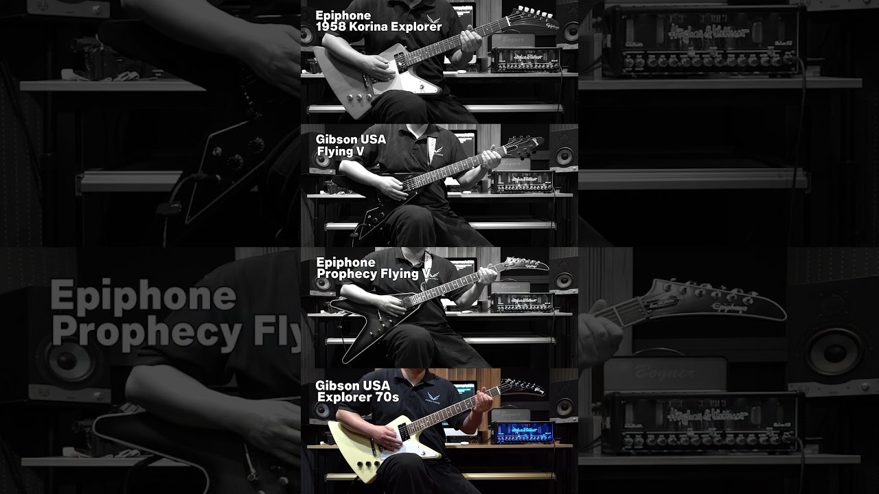Epiphone Explorer vs Gibson Flying V vs Epiphone Flying V vs Gibson Explorer |Pantera-Cemetery Gates