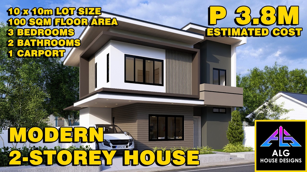 If You Have a 10x10m Lot This ₱3.8M Modern 3BR Home Might Be Perfect (2026) | ALG Designs
