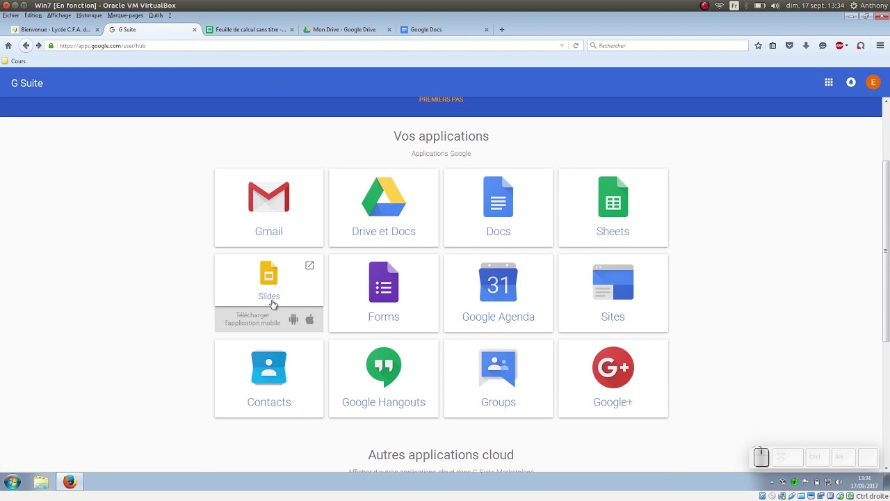 Tuto vid&eacute;o : Utiliser le drive du G-suite de l'&eacute;tablissement