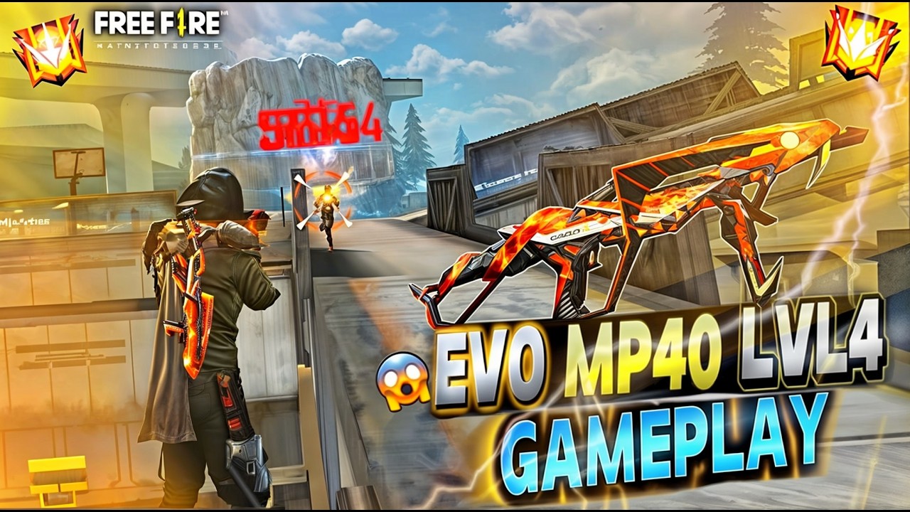 Cobra Mp40 Skin Lvl 4 Gameplay||Upgrade Evo Mp40 upto Lvl 4||Only Evo Mp40 Challenge||mp40 upgrade