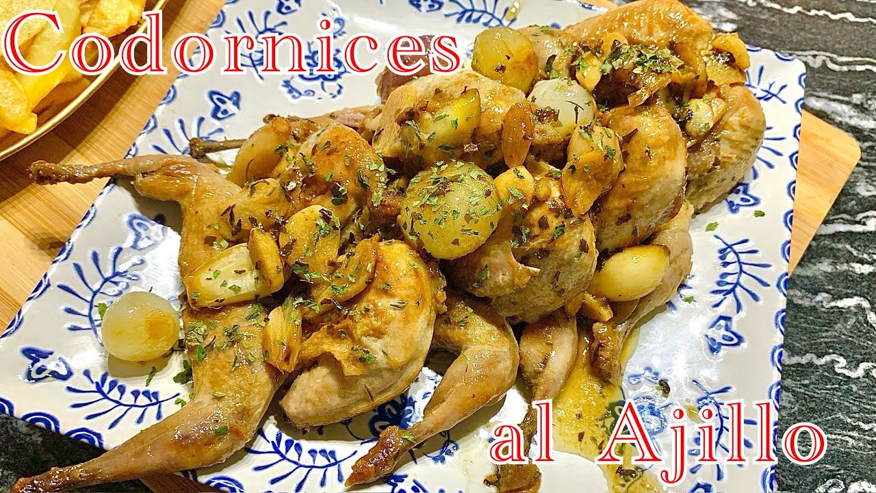 CODORNICES AL AJILLO 🐓🧄