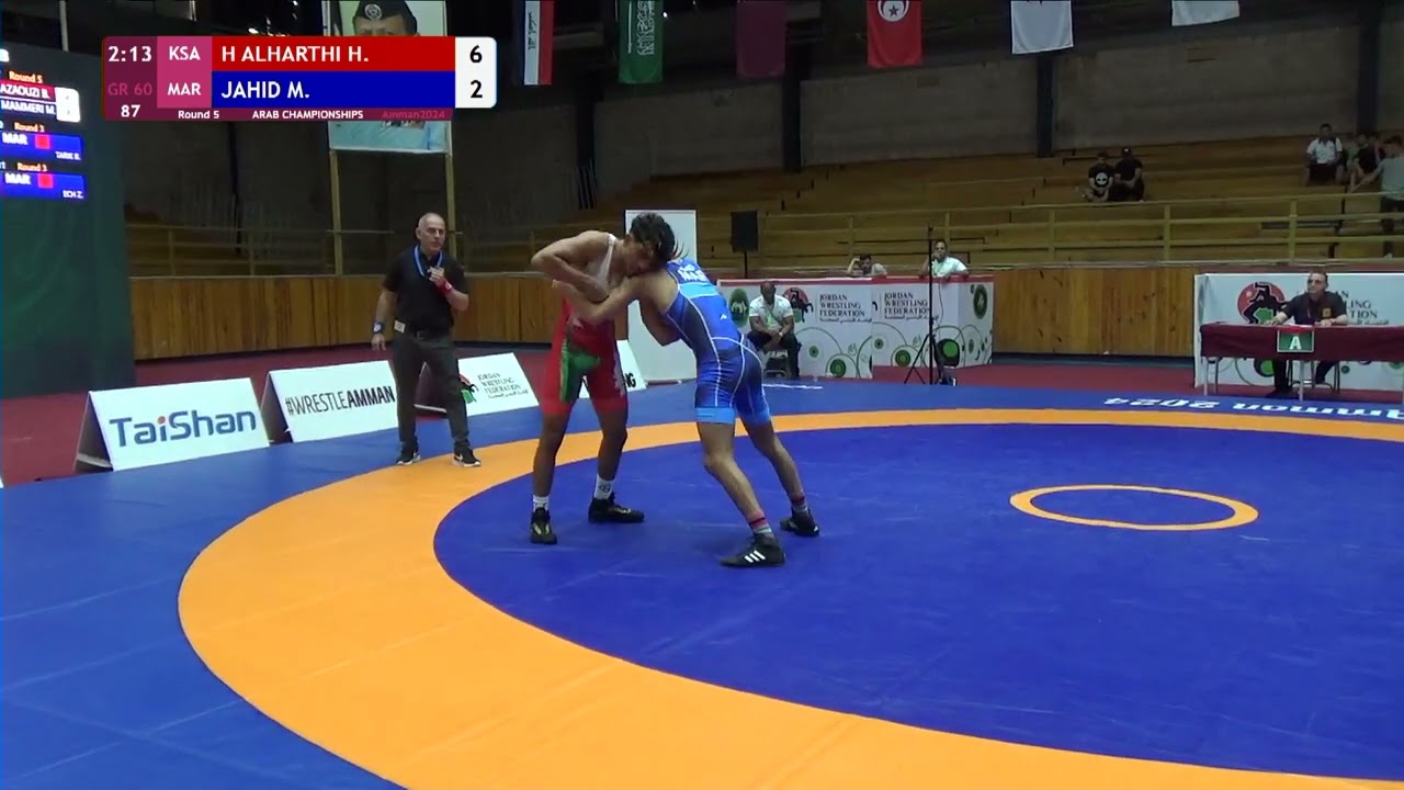 Hassan Mohammed H ALHARTHI KSA vs  Mouad JAHID MAR   2024 U17 & U23 Arab Championship   Round 5   GR